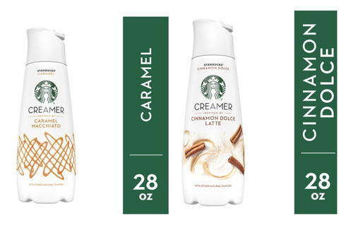 2 Starbucks Crema Para Café Caramel Y Cinnamon 828ml