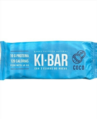 Ki Bar Barrita Proteica Coco Caju + 3 Claras 40g Sin Tacc