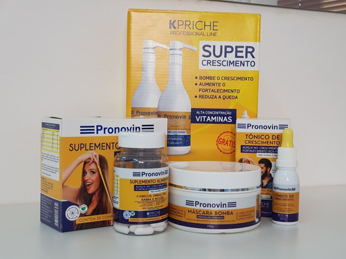 Mega Tratamento Pronovin Kpriche Cresce Cabelo Frete Grátis