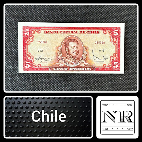Chile - 5 Escudos - Año 1964 - P #138 - Silva Barcelo