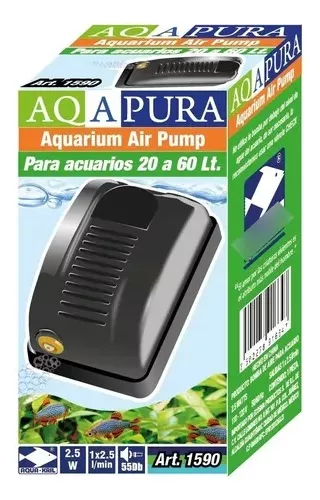 Bomba Aire Peces Pecera Acuario 2 Salidas 4 L/min 2694