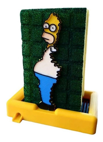 Porta Esponja Esponjero Homero Los Simpson Con Esponja 3d