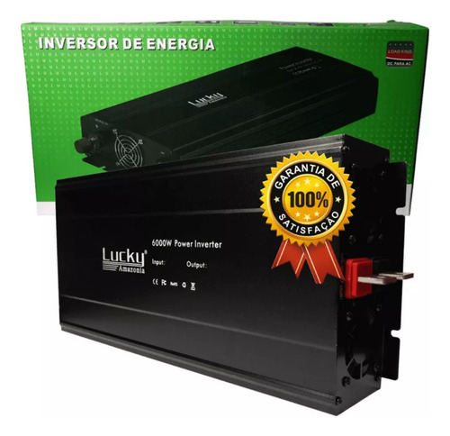 Inversor Energia 6000w 12v Para Ac 220v Conversor Modificado