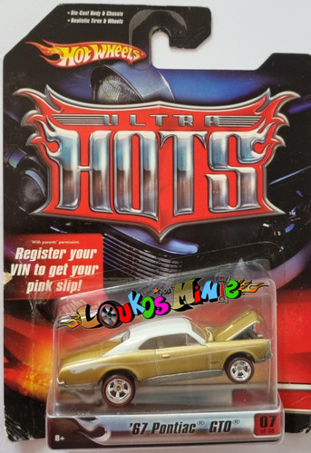 Hot Wheels ´67 Pontiac Gto Ultra Hots 7/36 Lacrado