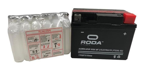 Acumulador Roda Mf C/electrolito (ytx20l-bs) 175l*87w*155h