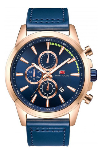 Reloj Para Hombre Mini Focus Mf0129g Mf922003 Azul