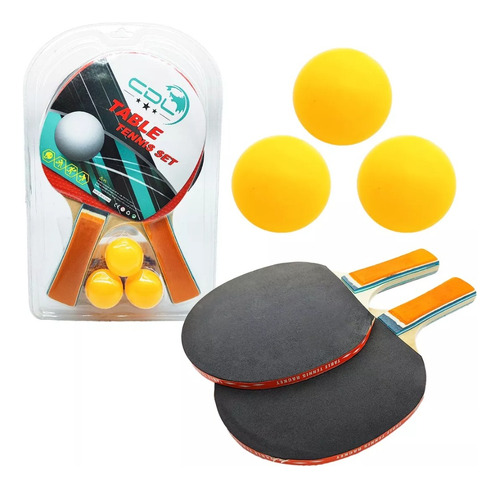 Ping Pong C/red + 3 Pelotas 5074 Color Rojo