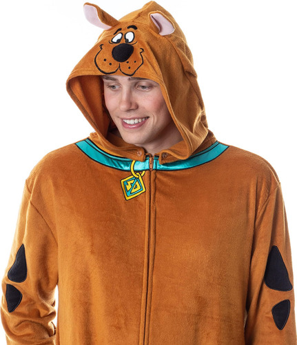 Intimo Scooby-doo Disfraz Con Capucha Para Hombre Pijama De