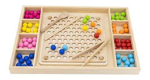 Juego Cuentas De Madera Para Niños Viga