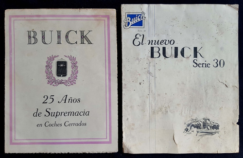 Antiguos Manuales Buick (los 2). 49n 253