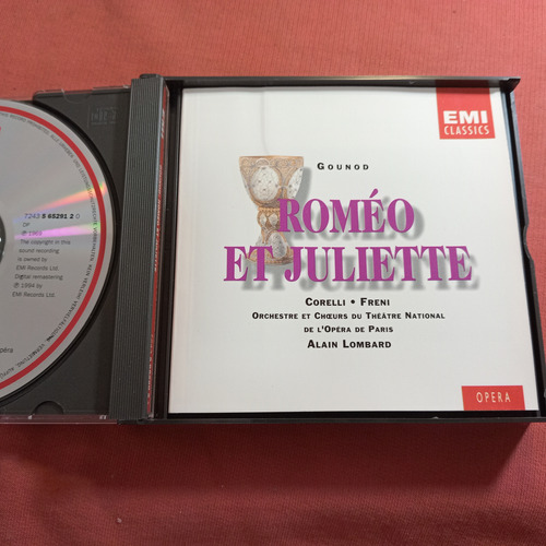 Charles Gounod/romeo Et Juliette Cd Doble C Libreto/ Usab27 (Usado)