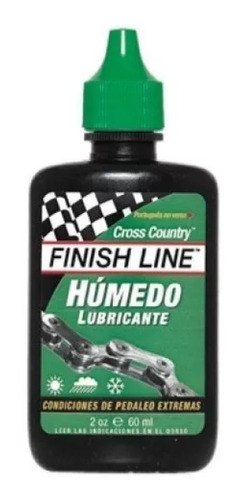 Lubricante Para Cadena De Bicicleta Finish Line Húmedo 60ml