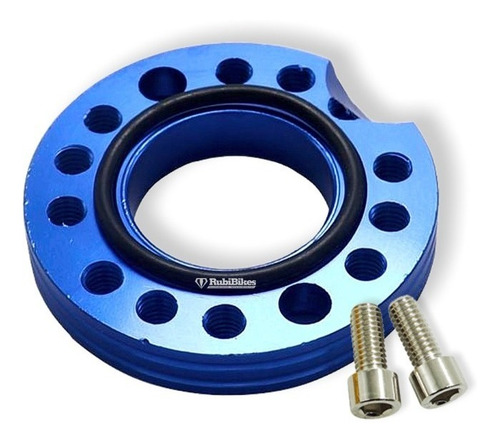 Imagen 1 de 4 de Adaptador De Carburador Aluminio Azul