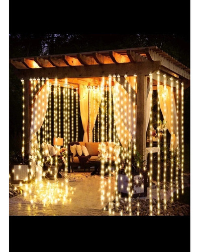 Para Cortina Solar Decorativa Con Forma De Cascada Con