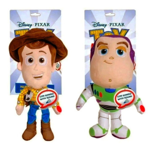 Peluches Toy Story Con Sonido Woody Y Buzz Lightyear 8507