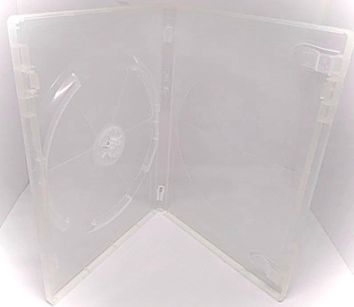 Estuche Transparente Para Dvd 14mm Para Un Disco 10 Pzas