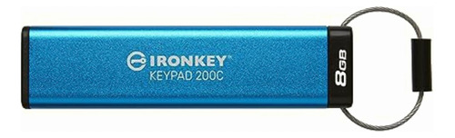Kingston Ironkey Usb Keypad 200c, Capacidad: 8gb, Usb-c 3.2