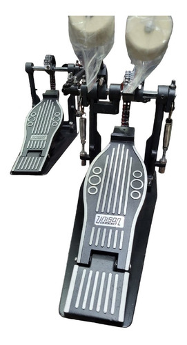 Imagen 1 de 2 de Doble Pedal Unison Cx-d087 Doble Cadena Y Base Musicapilar