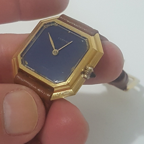 Relogio Cartier Acorda Antigo Do Vovo Todo Original Bonito