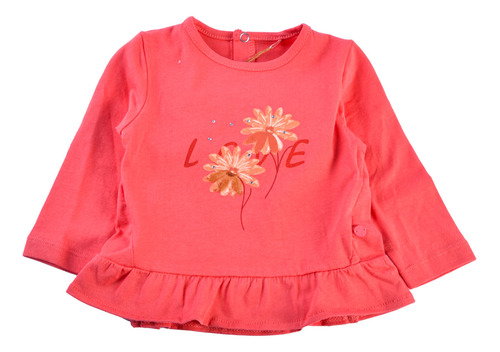 Polo M/l  Bebe Niña Coral