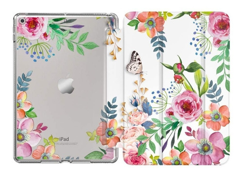 Funda Para iPad De 8ª Generacion De 10,2 Pulgadas  Flores