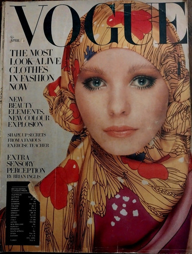 Vogue Magazine Ingles De Abril 15 De 1969  Ejemplar Unico