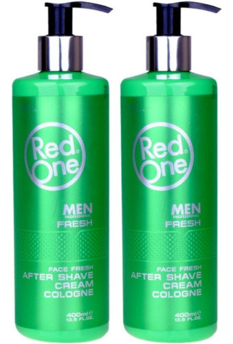 2 Aftershave Fresh Cream Cologne Red One 400ml