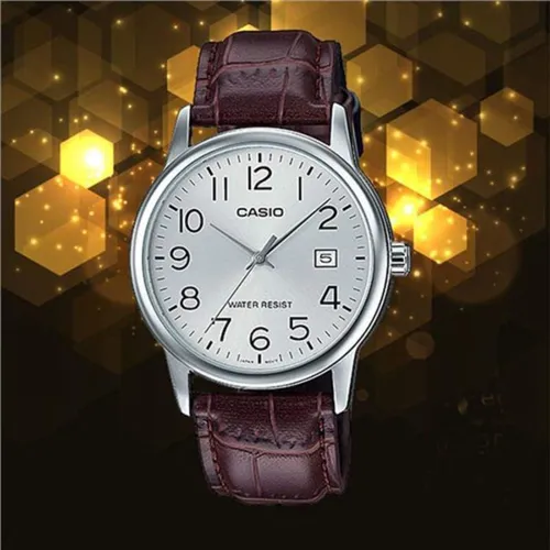 Reloj Casio Mtp-v002l-7b2 #mtp-v002l-7b Banda Analógica De
