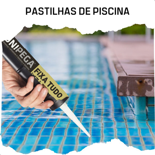 Kit 12 Silicone Fixa Tudo Cola Espelho Pia Azulejo Cuba 80g