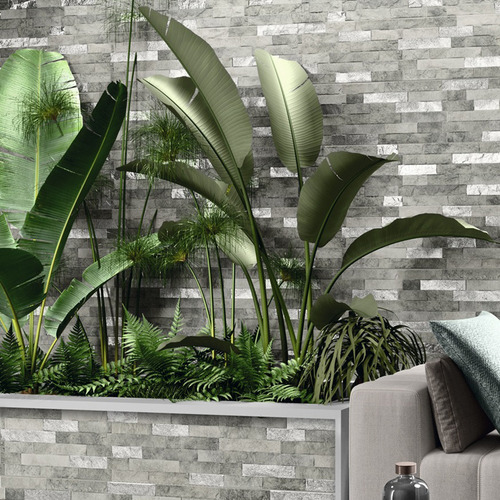 Porcelanato Rioja Silver Imitación Piedra A 31x56