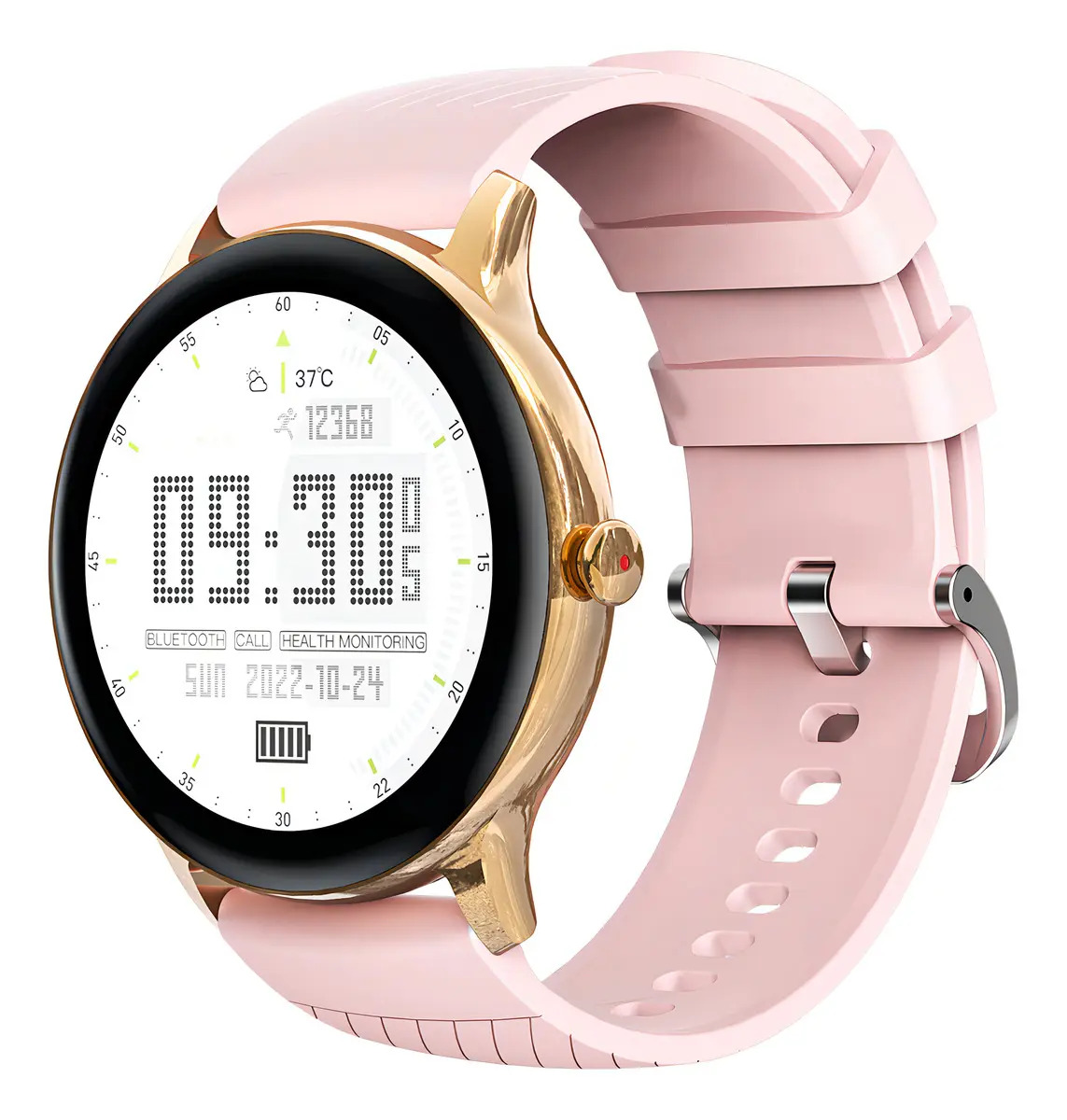 Relógio Smartwatch Minimalista Bazik Prime S36 Ultra Max 1.39 45mm Ip68 Esportes Presente Cor Rosa