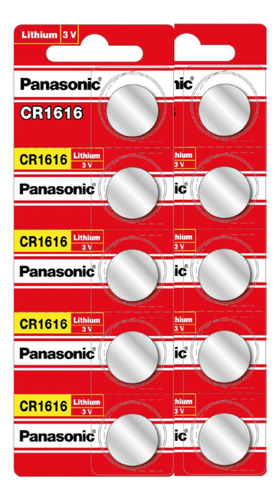 Pila Cr1616 Botón Panasonic 10pz En 2 Blisters