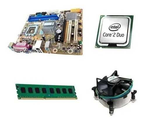 Kit Placa Mãe 775 Ddr3 + Core 2quad Q6600+ Cooler + 8gb Ddr3