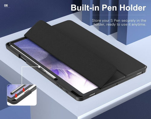 Case Moko Para Galaxy Tab S8 Plus X800 X806 C/ Pen Holder