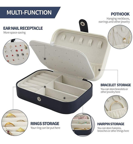 Imagen 5 de 7 de Organizador Joyería Estuche Joyero Aretes Caja De Almacenaje
