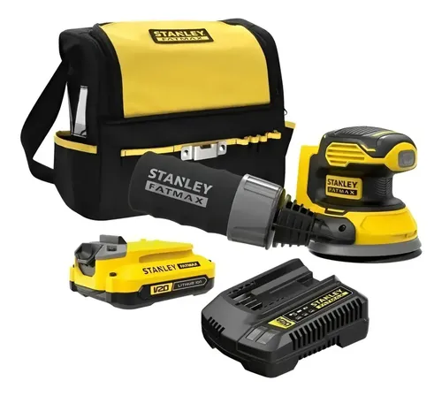 Lixadeira Roto Orbital Profissional Stanley Sem Fio 20V SCS220D1S-BR - R$ 819