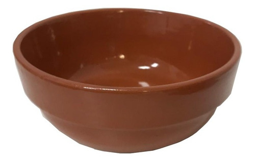 Imagen 2 de 8 de Cazuela Esmaltada Apilable Terrina Terracota 14cm Silmar