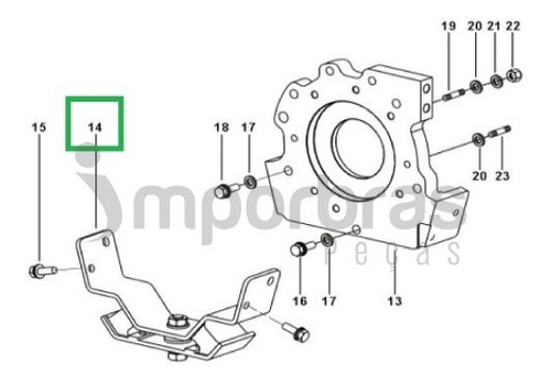 Coxim Caixa Mahindra 2,6 / 2,2 0703aa0060n Original