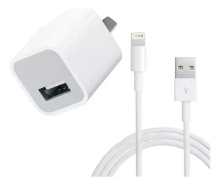 Cargador Para iPhone 6 7 8 Cubo 5v + Cable Usb Caja Sellado