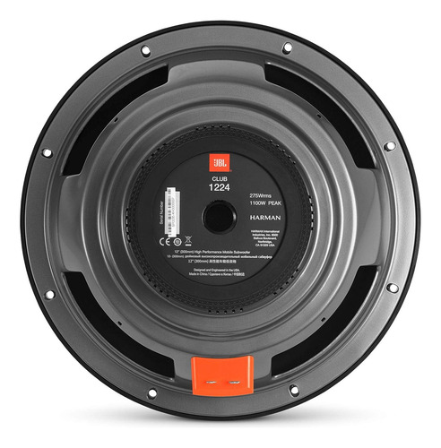 Subwoofer Con Interruptor De 2 A 4 Ohmios Jblclub1224am Jbl