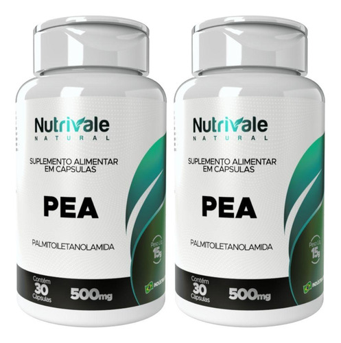 Kit 2x Pea (palmitoiletanolamida) 30 Cápsulas - Nutrivale