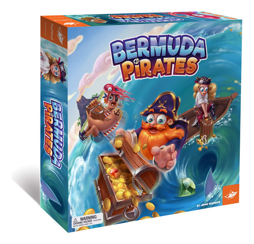 Foxmind, Bermuda Pirates - Juego De Mesa Magnético Para Ni.