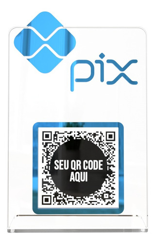 Placa Pix  Mini Qr Code  Comércio Loja Mercado Restaurantes 