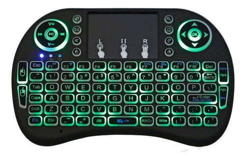 Mini Teclado Wireless Touch Pad Pc Android Tv Smart Com Led