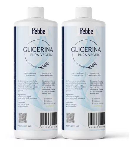  Glicerina líquida 100% pura, glicerina vegetal de grado  alimenticio, líquido de glicerina para la piel hecho de semillas de lino  orgánico, glicerina vegetal para piel, cara, manos, cabello, jabones, gel de