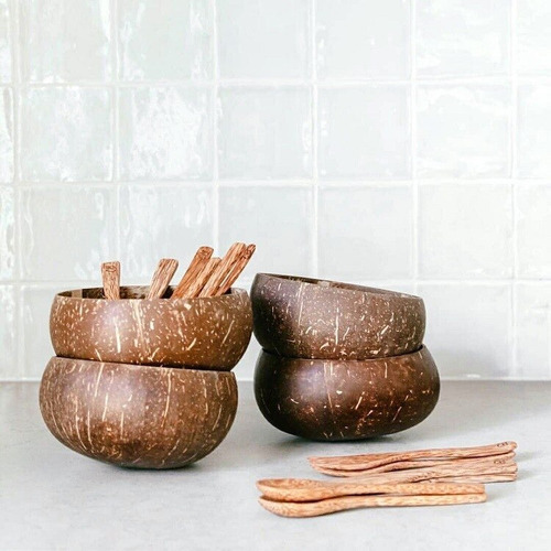Juego De Cuencos De Ramen De Madera For Ensalada De Coco Na.