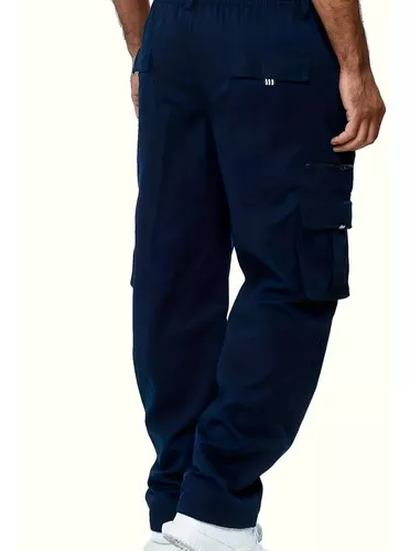 Pantalon Tipo Cargo Unicolor Urbanos Todas Las Talla S / 4xl