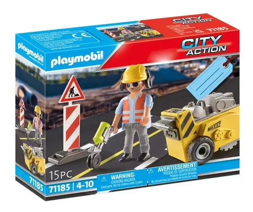 Playmobil Set Trabalhador Da Construção - City Action 71185