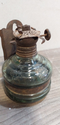 Antiguo Farol A Kerosene Tamaño Chiquito Para Decoración