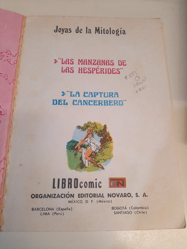 Joyas De La Mitología Las Manzanas De Las Hespérides (Usado)